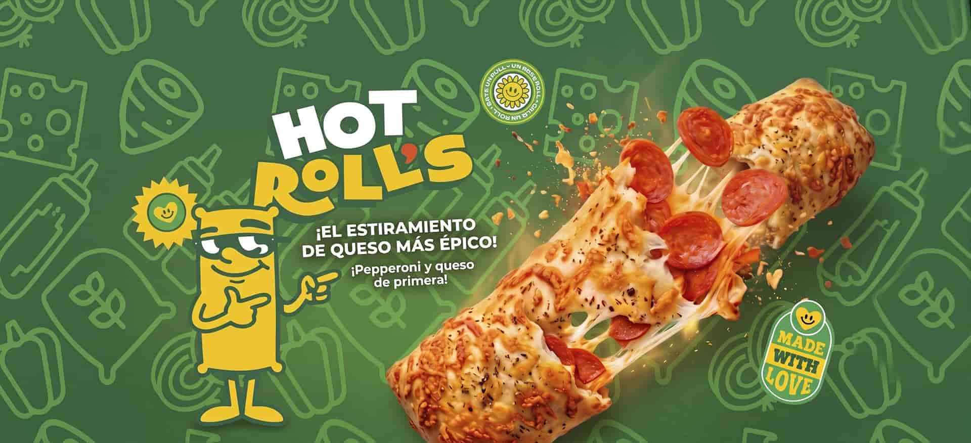Fondo de la marca Hot Rolls
