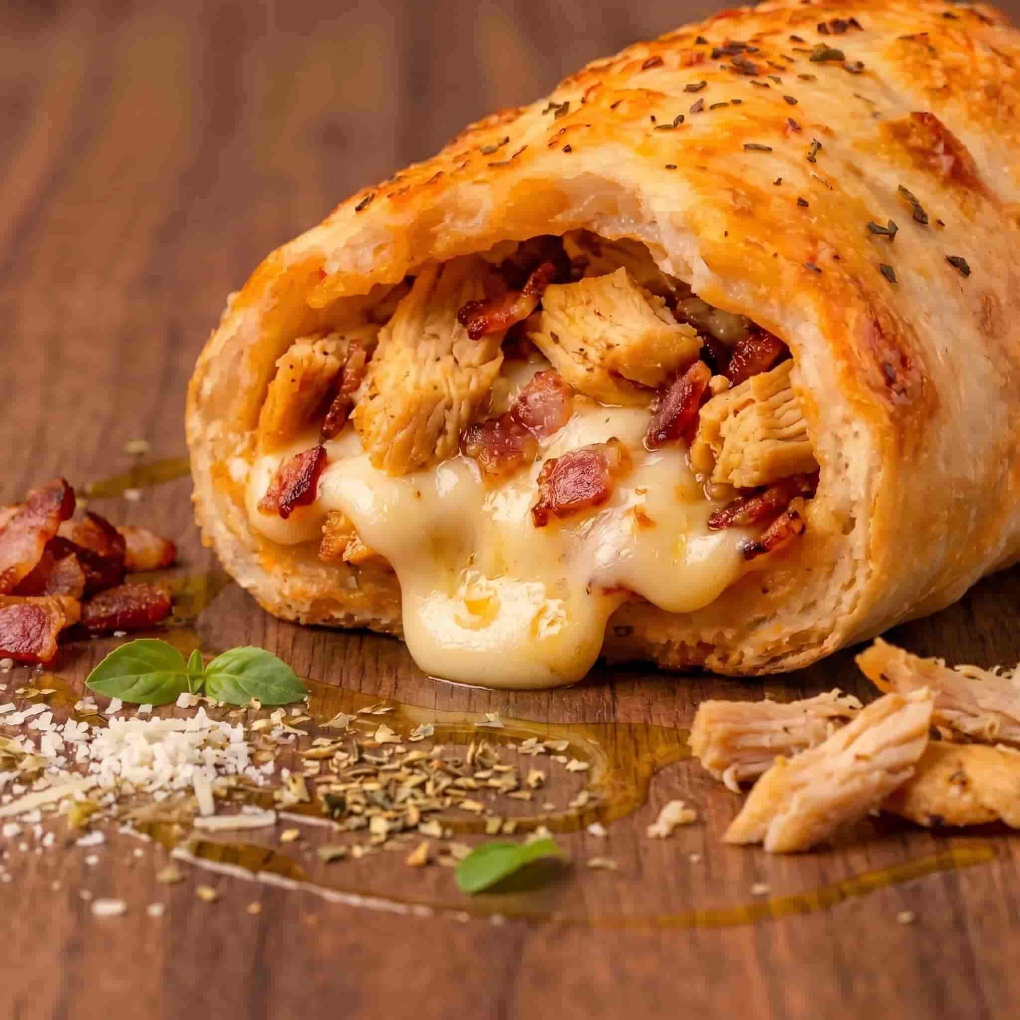 Un roll Pollo y Bacon